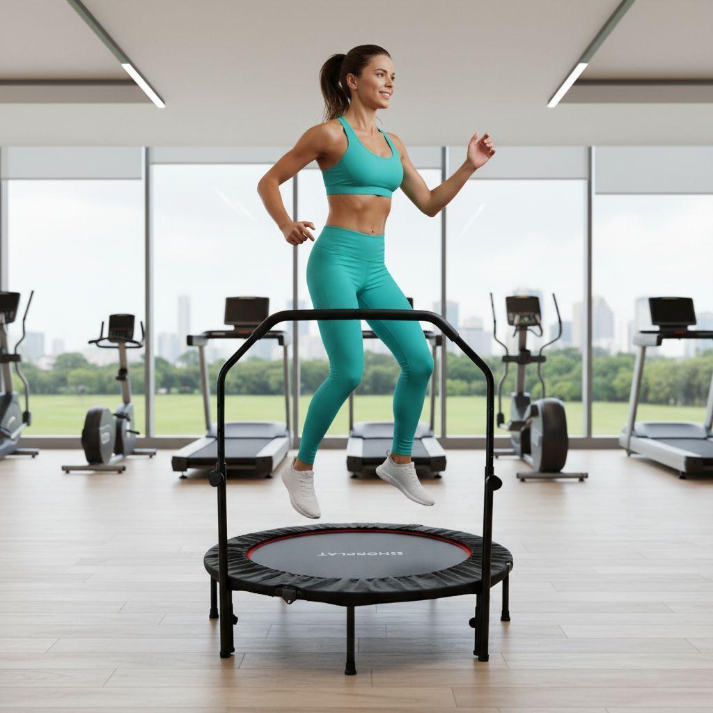 Trampolín Fitness 120cm 48  Plegable Aeróbico Yoga - Norplat Negro-7