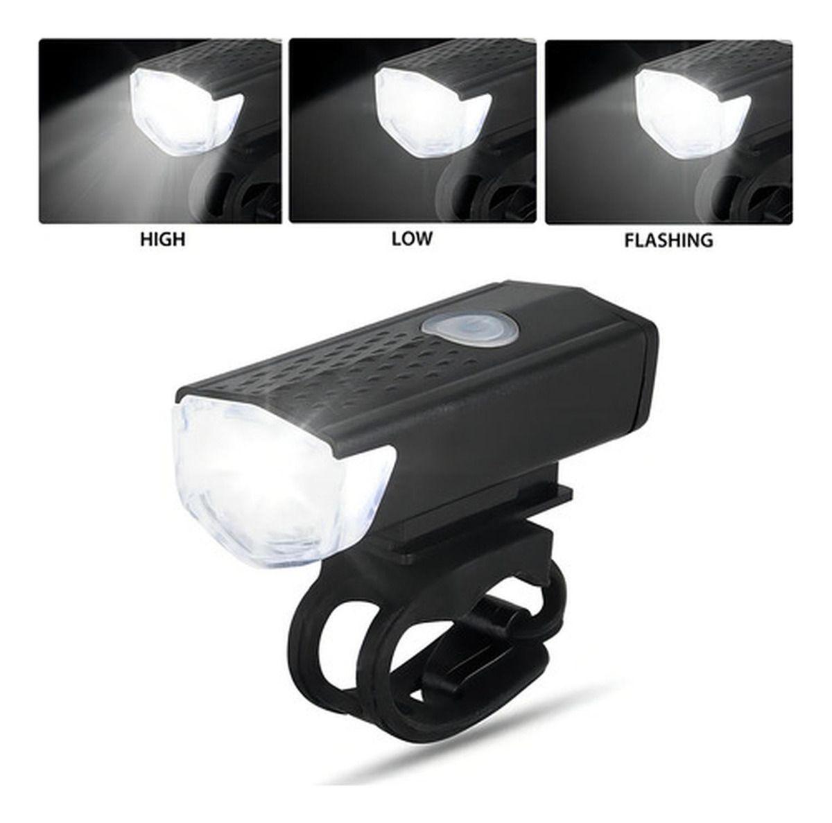 Pack 2 Luces Led Bicicleta Usb Trasera Y Delantera - Norplat-5