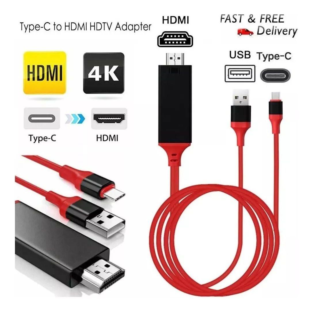 Cable Hdmi Tipo C Usb 3.1 Compatible Emui Mac Samsung Huawei - Norplat-3