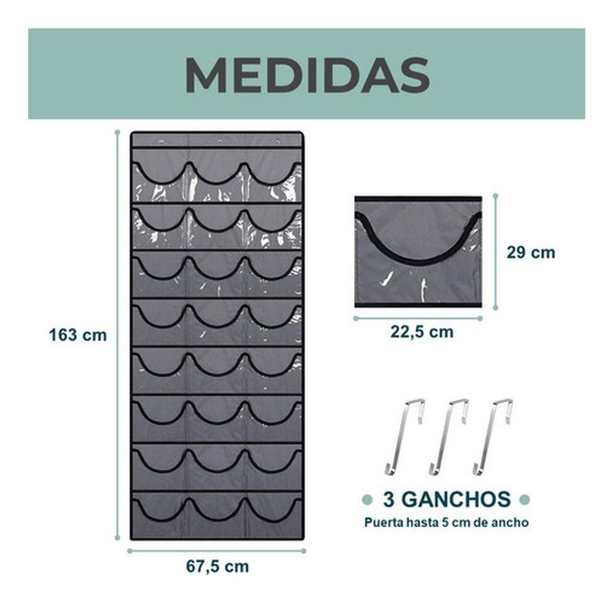 Organizador Gorras Gorros Jockey Detrás De Puerta - Norplat-5