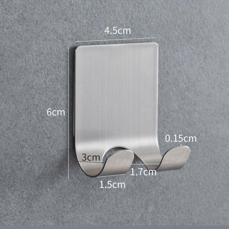 Pack De 10 Colgadores Percha Doble Baño Organizador Adhesivo - Norplat-1