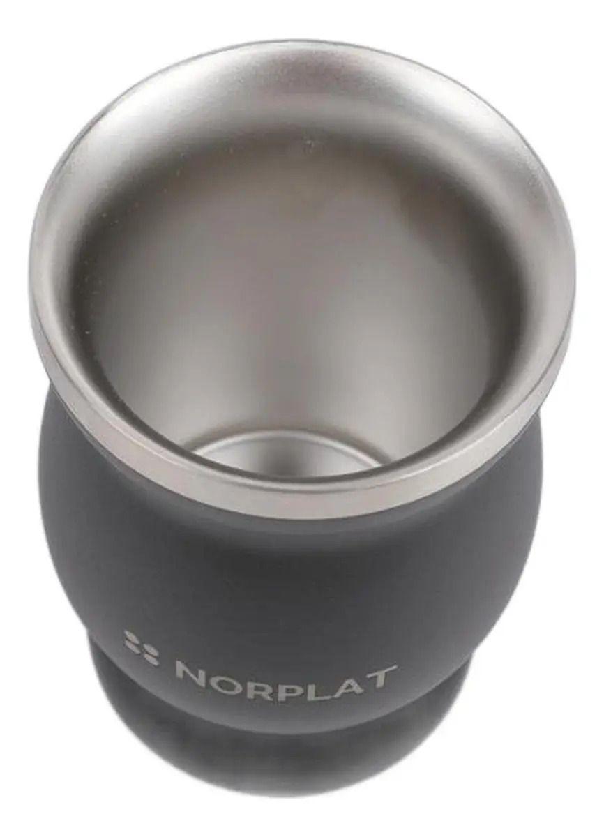 Mate Termico De Acero Inoxidable Norplat + Bombilla Cepillo-4