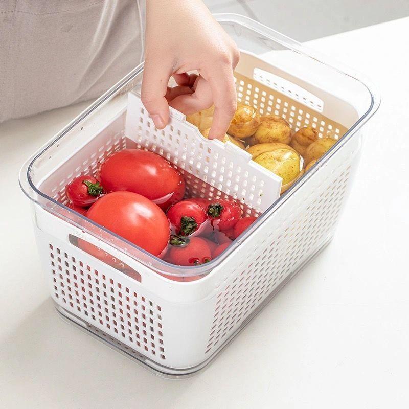 Caja Organizadora Con Cesta Refrigerador Despensa 1.7 Lt - Norplat-4