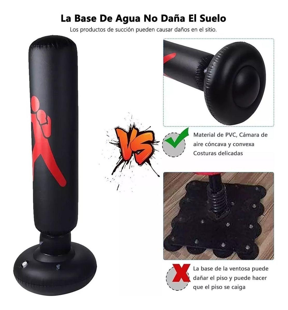 Saco De Boxeo De Pie Inflable 160cm + Bomba De Pie - Norplat-6
