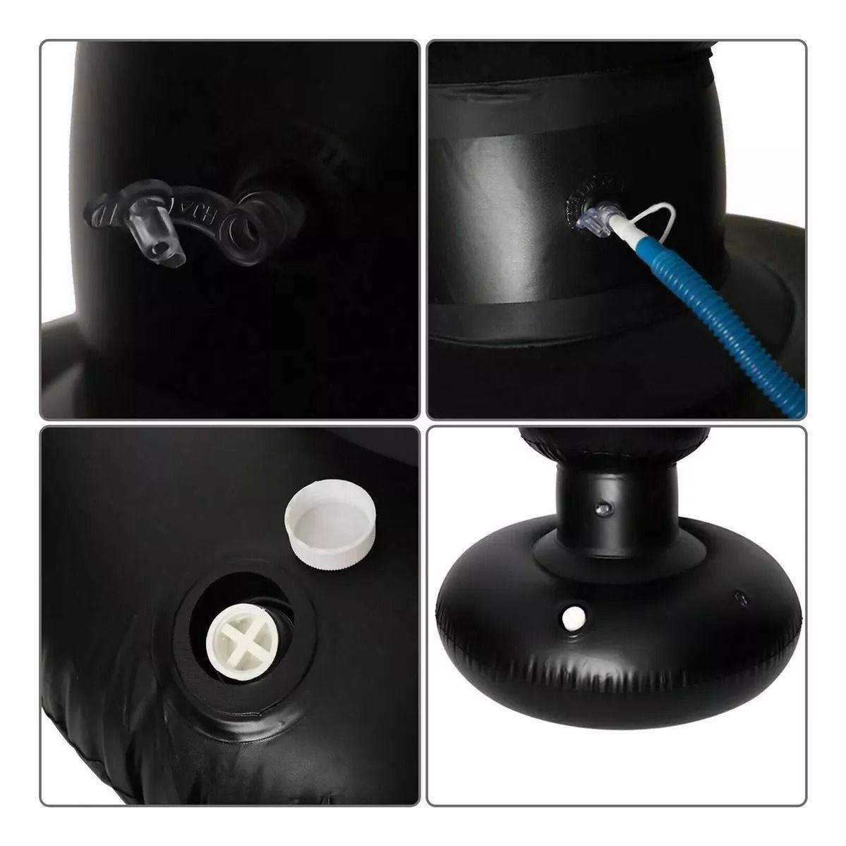 Saco De Boxeo De Pie Inflable 160cm + Bomba De Pie - Norplat-8