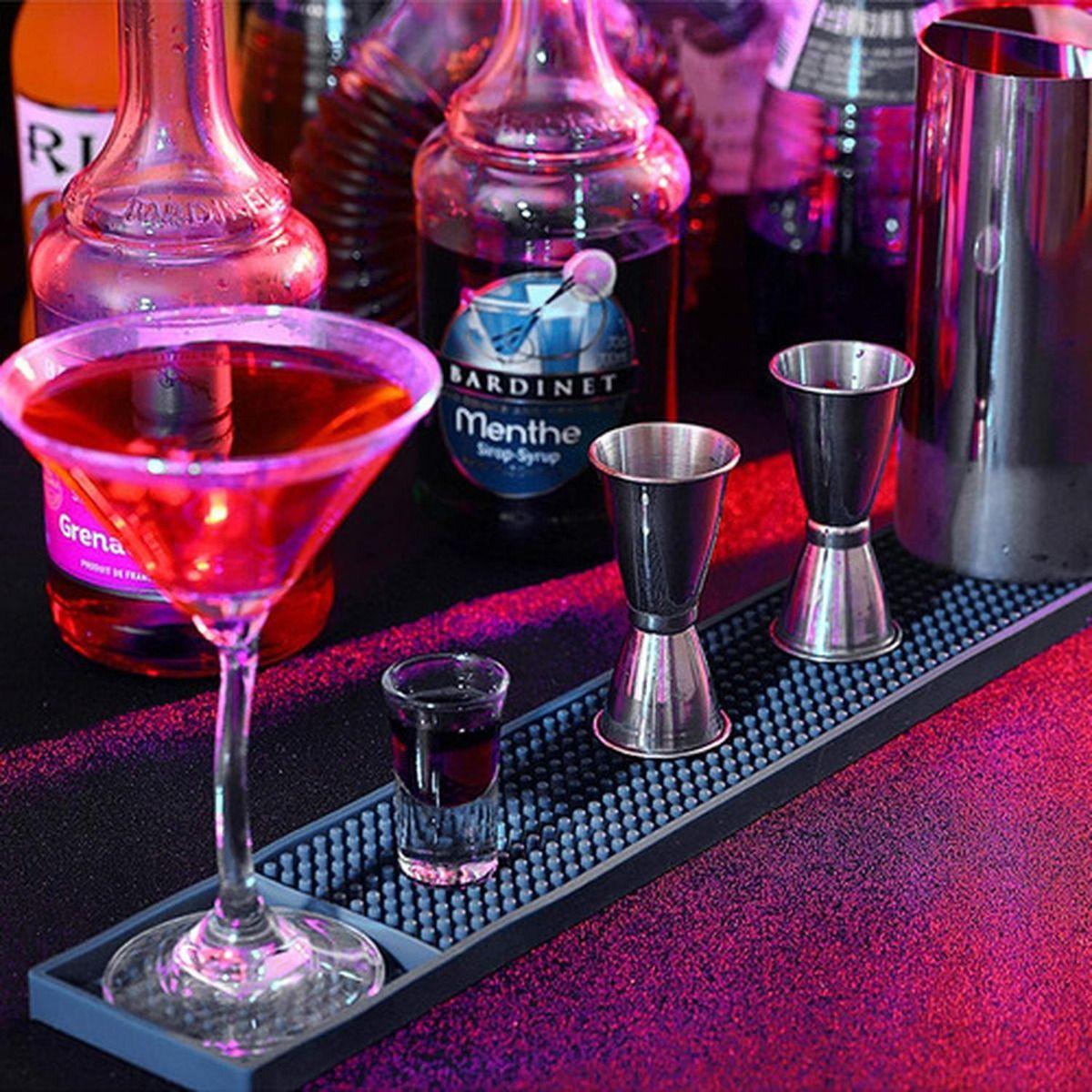 Bar Mat 60 X 8cm Escurridor Vaso Copas Barmat Goma - Norplat-3