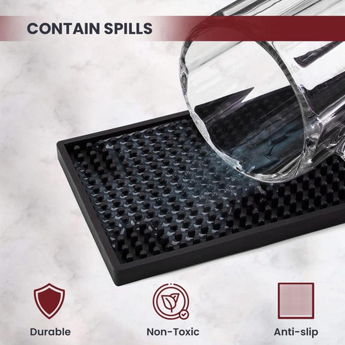 Bar Mat 60 X 8cm Escurridor Vaso Copas Barmat Goma - Norplat-5