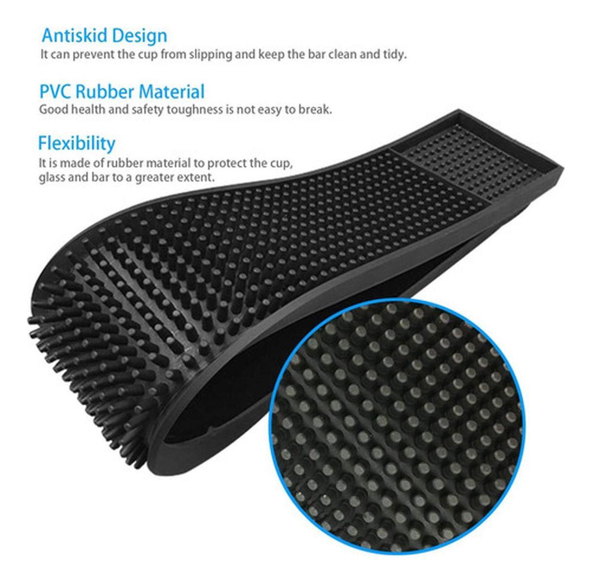 Bar Mat 60 X 8cm Escurridor Vaso Copas Barmat Goma - Norplat-7