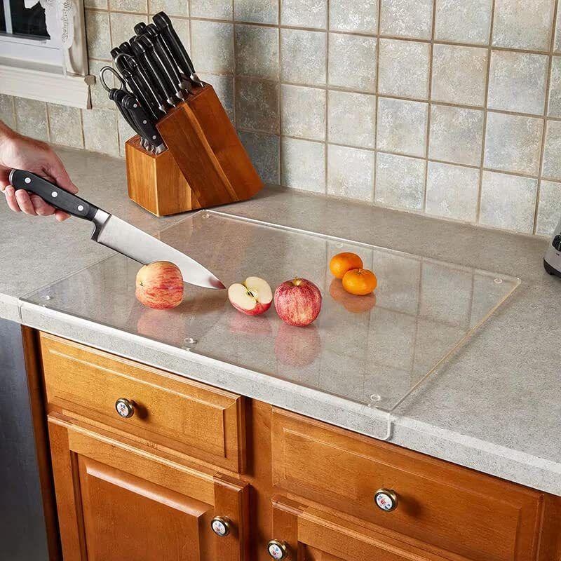 Tabla Picar De Acrilico Premium Con Lengueta 40x28cm Norplat-1