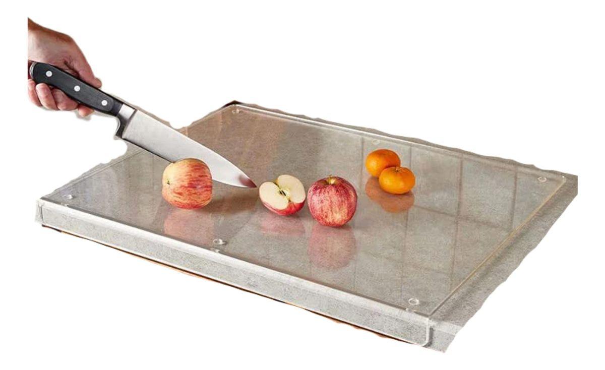 Tabla Picar De Acrilico Premium Con Lengueta 40x28cm Norplat-6
