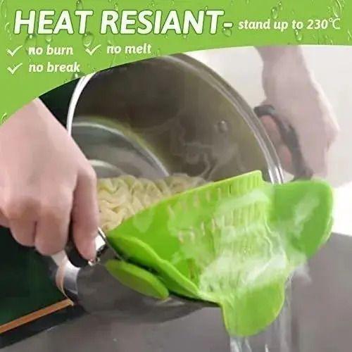 Colador De Clip Fácil Silicona Para Ollas Y Sartenes - Norplat-2