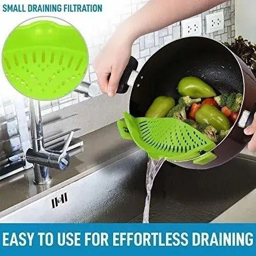 Colador De Clip Fácil Silicona Para Ollas Y Sartenes - Norplat-6