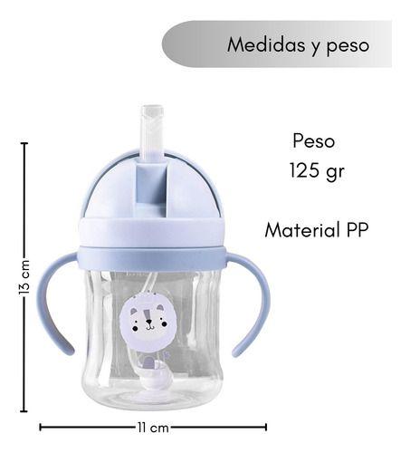 Vaso Antiderrame Norplat Para Bebe Con Bombilla 250ml 360° Rosa Jirafa-6