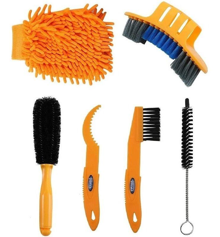 Limpieza Bicicleta Kit 10 Piezas Cepillo Polvo Limpia Cadena - Norplat-7