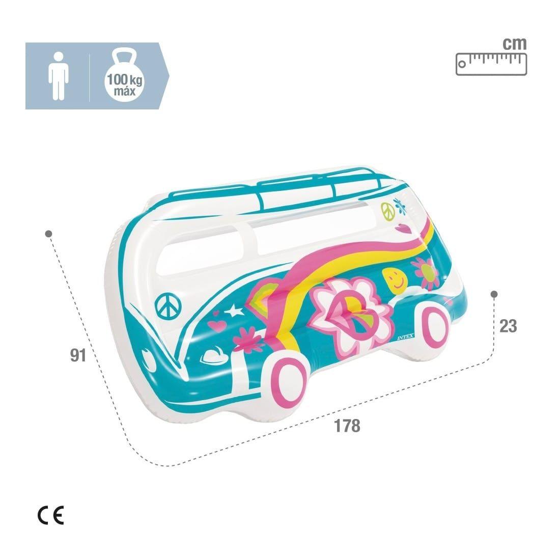 Colchoneta Inflable INTEX Van Hippie 178 x 23 x 91 cm-6