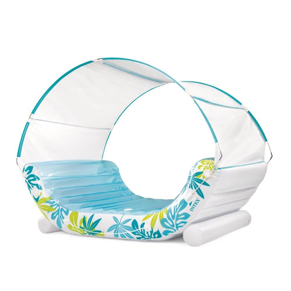 Colchoneta Inflable INTEX Tropical Canopy Lounge con Toldo-0
