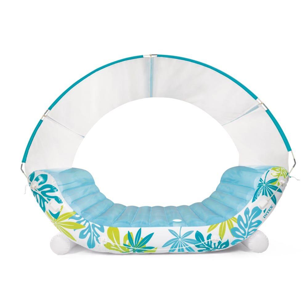 Colchoneta Inflable INTEX Tropical Canopy Lounge con Toldo-2