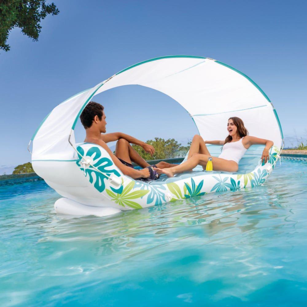 Colchoneta Inflable INTEX Tropical Canopy Lounge con Toldo-3