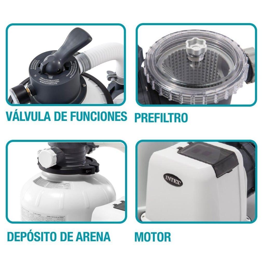 Filtro de Arena para Piscina INTEX 10.500 l/h 0.6HP SX2800-4
