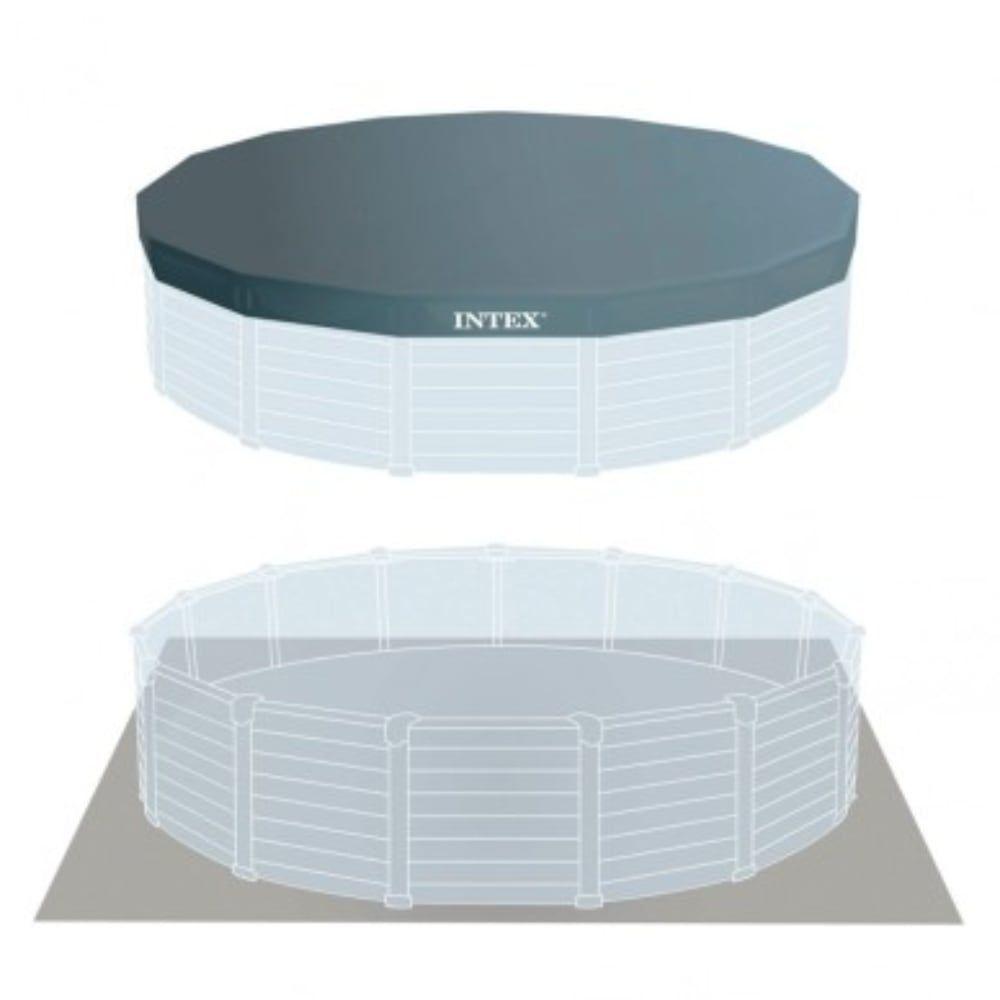 Piscina Estructural INTEX Graphite Grey Panel 478 x 124 cm, 16.805L-4