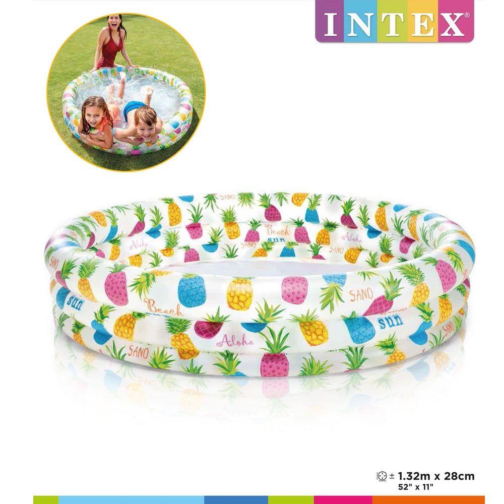 Piscina Infantil Inflable 3 Anillos Piñas INTEX-3