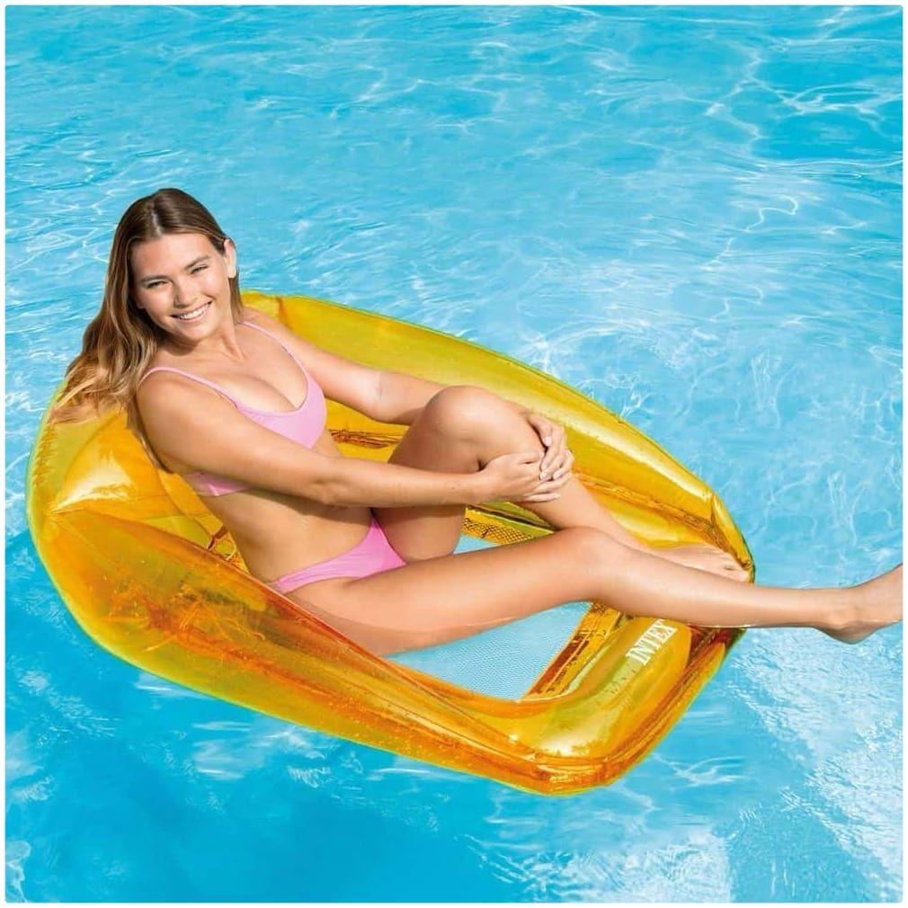 Flotador Sillón Inflable INTEX Transparent Lounges-3