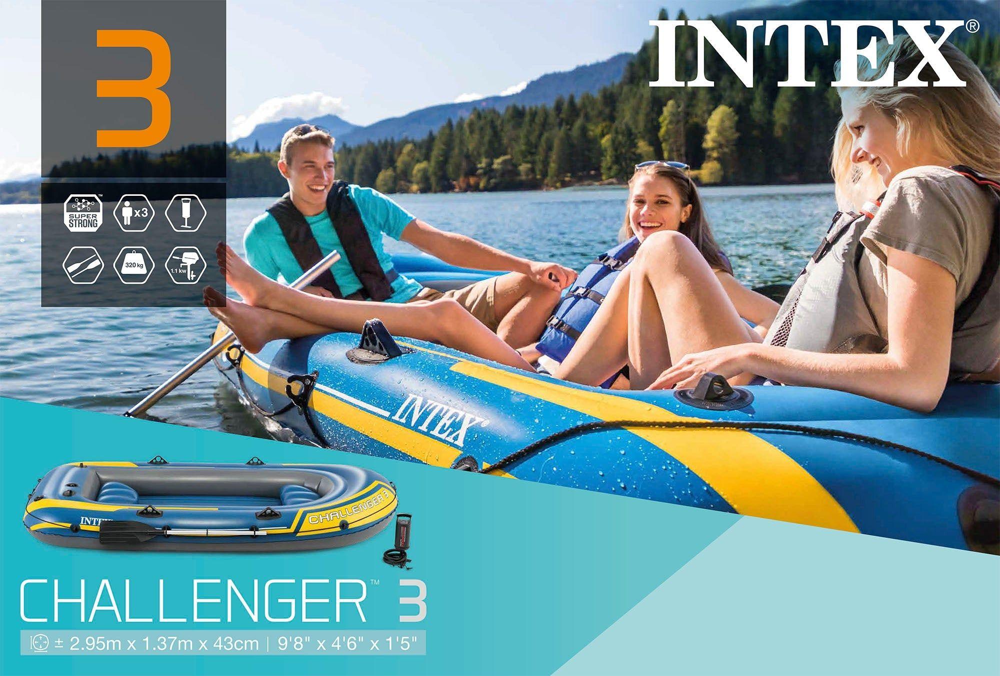 Bote Inflable INTEX Challenger 3, 2.95m x 1.37m x 43cm-3