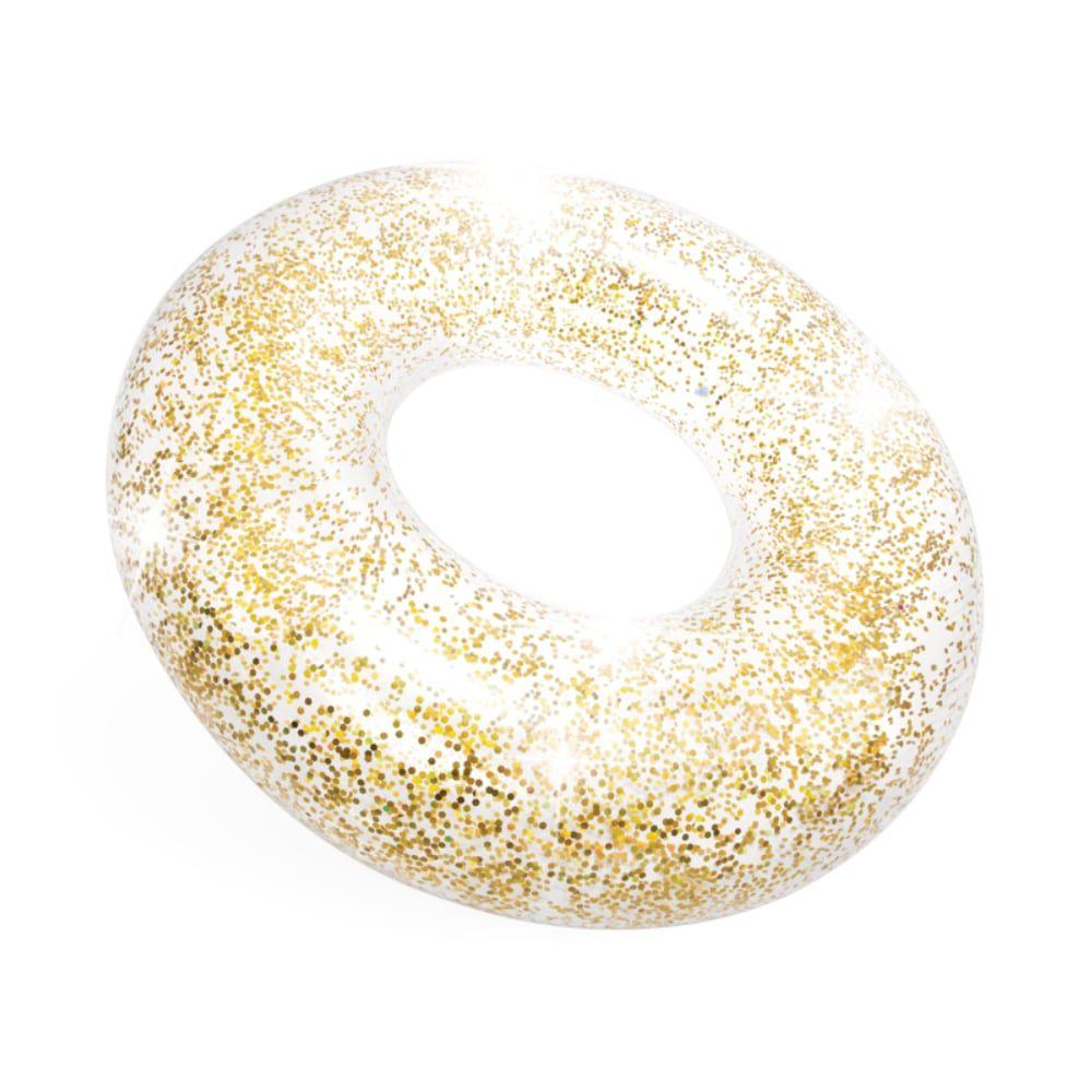 Flotador Anillo Transparente Glitter INTEX-3