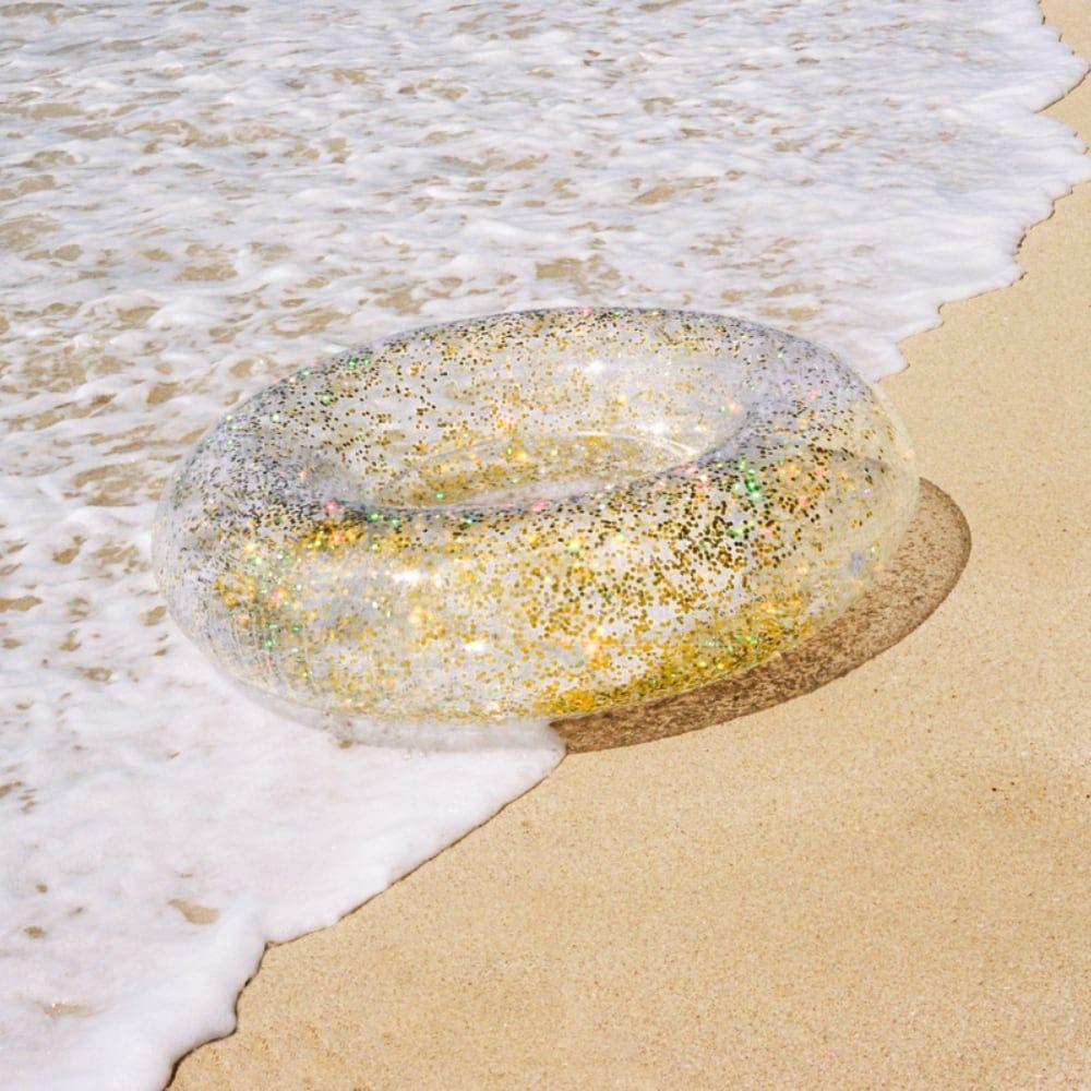 Flotador Anillo Transparente Glitter INTEX-6