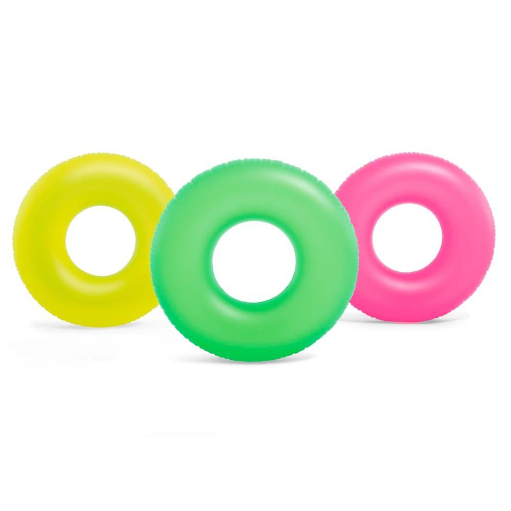 Flotador Anillo Inflable INTEX Neón 91 cm-1