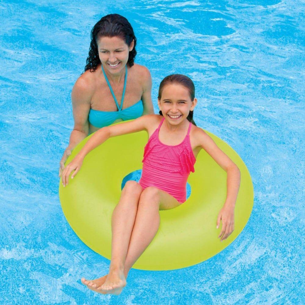 Flotador Anillo Inflable INTEX Neón 91 cm-2