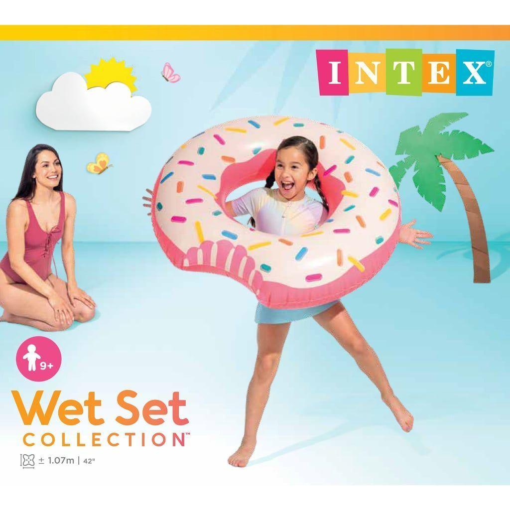 Flotador INTEX Rainbow Donut Tube  94x23 cm-4