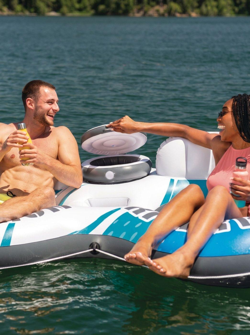 Sillón Inflable Doble con Cooler INTEX Skye River Run 2-1