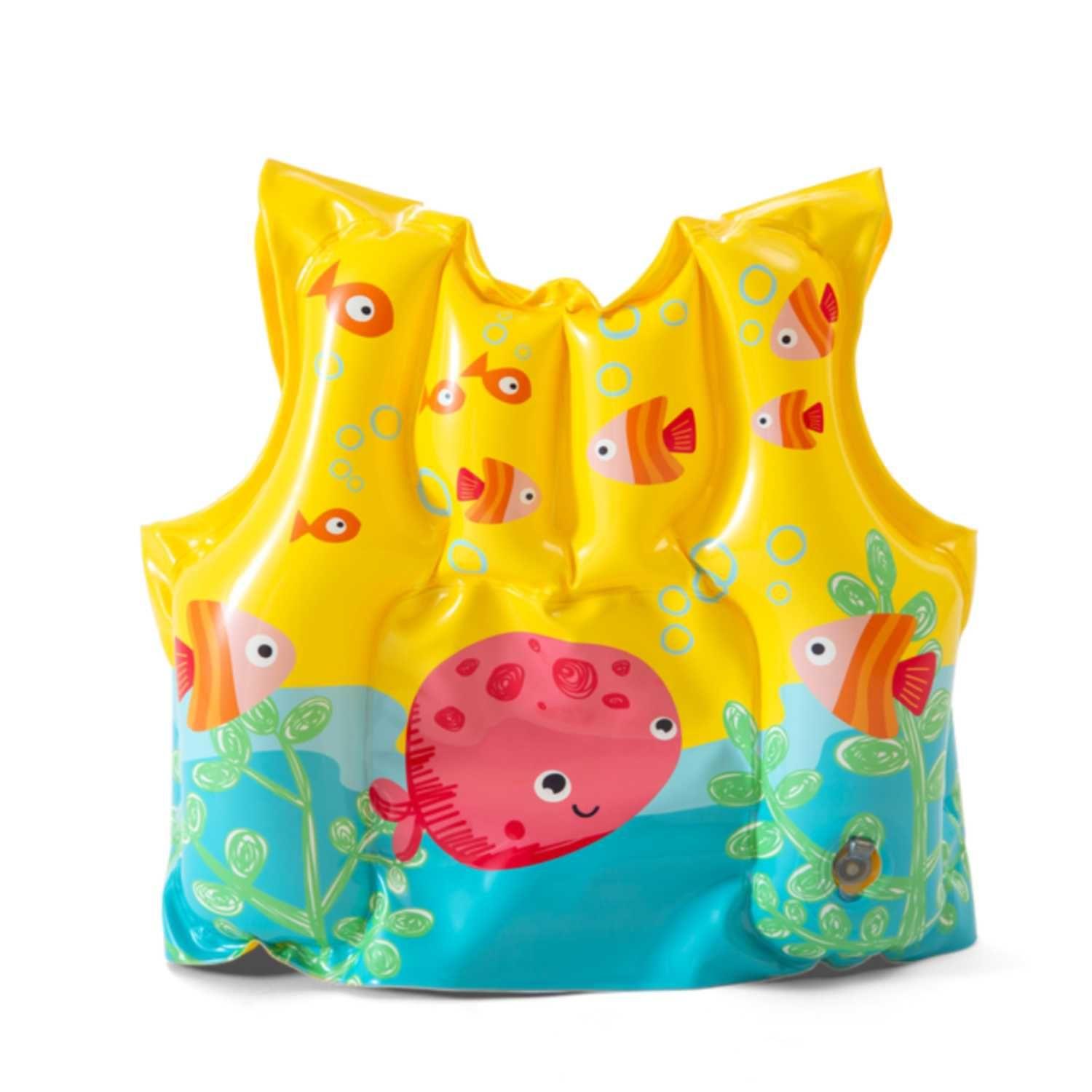 Chaleco Natación Inflable para Niños INTEX Tropical Buddies-2