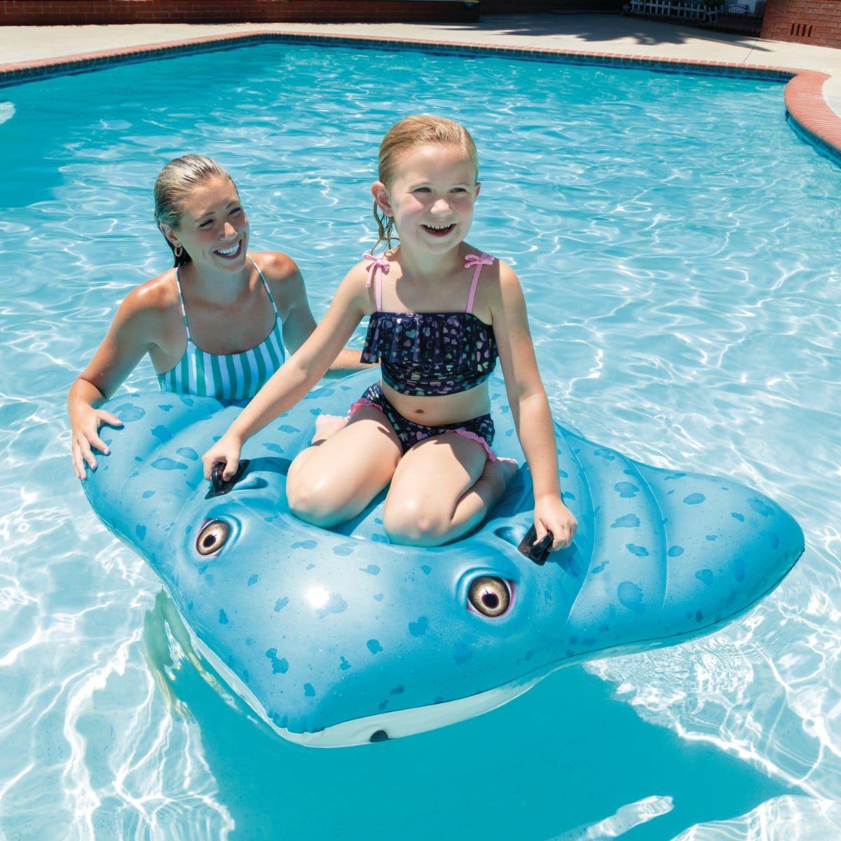Flotador Inflable Montable con Asas INTEX Mantaraya 185x145 cm-1