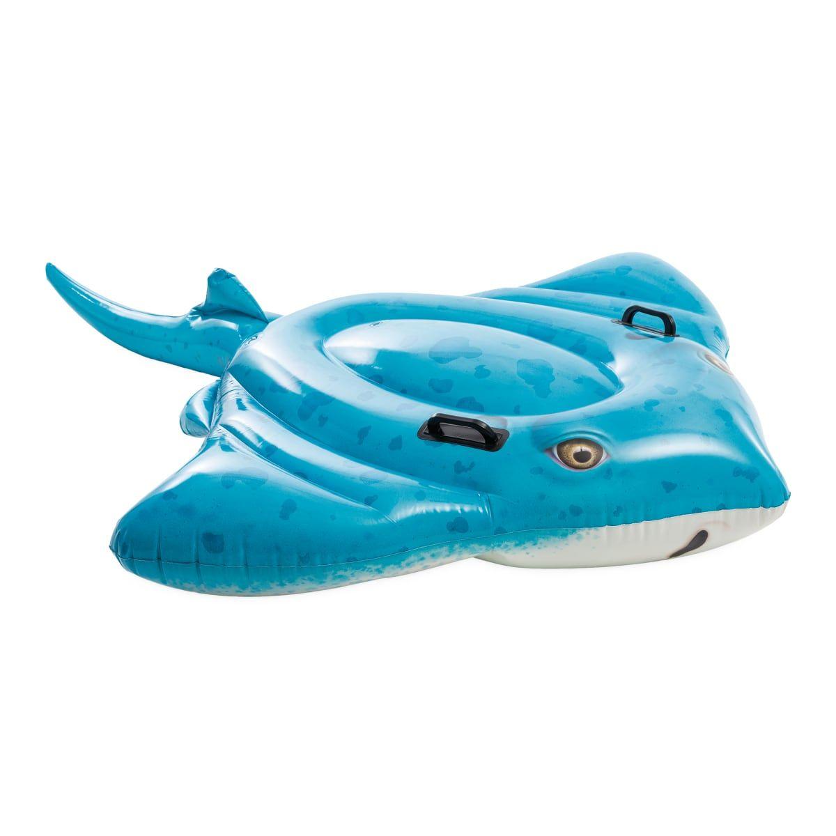 Flotador Inflable Montable con Asas INTEX Mantaraya 185x145 cm-3
