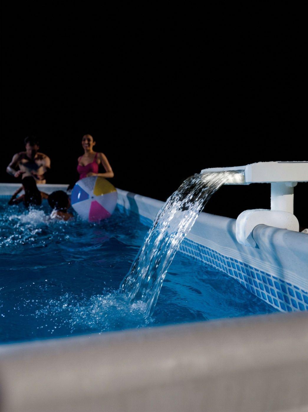 Cascada Led Multi-color para Piscina Estructural INTEX-3