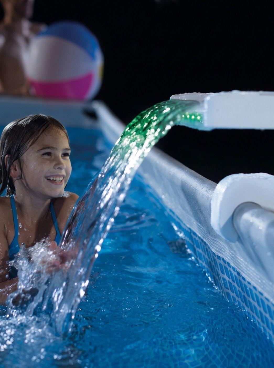 Cascada Led Multi-color para Piscina Estructural INTEX-4