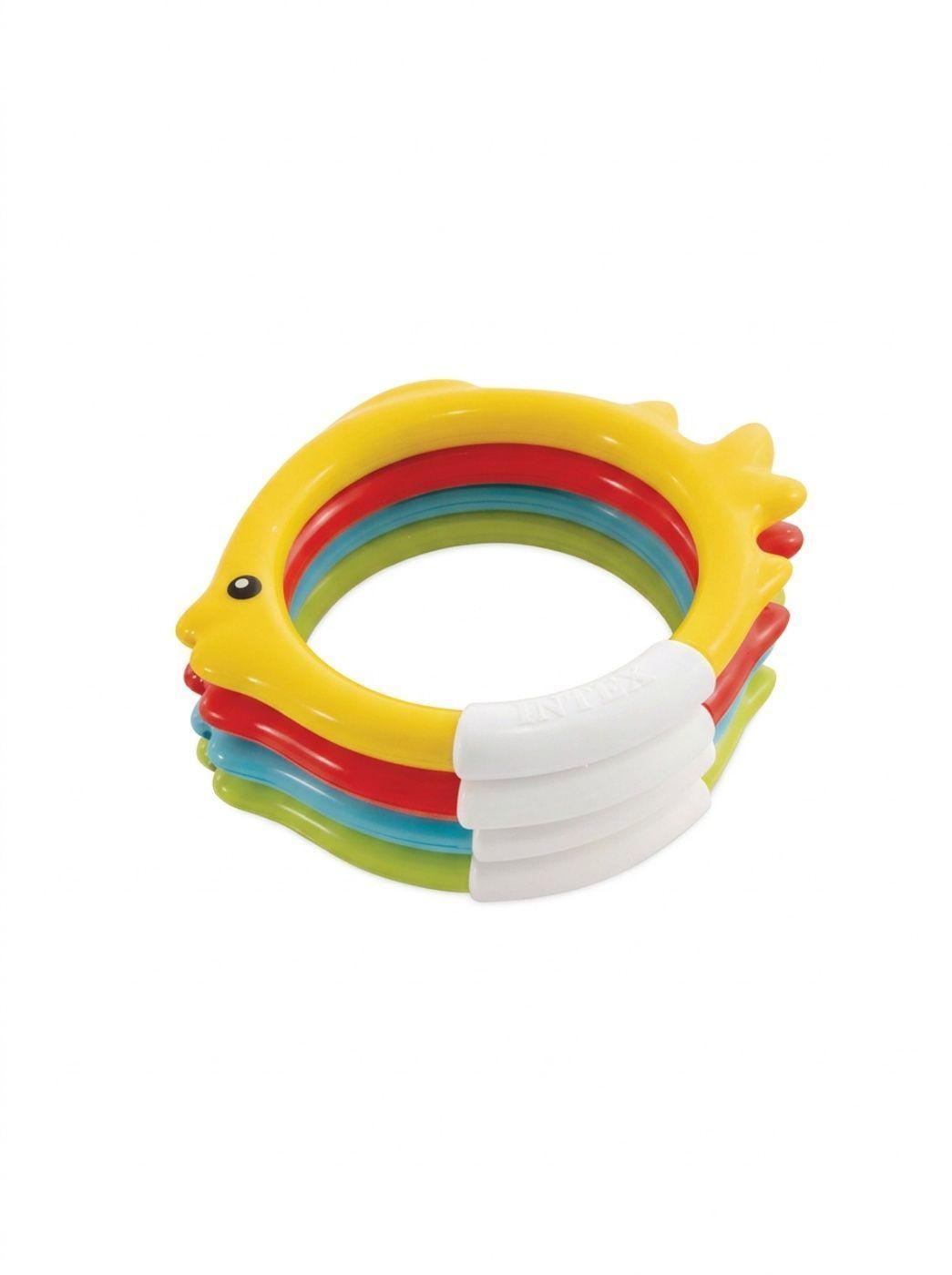 Juego De Piscina 4 Anillos de Pez Bajo el Agua Fish Rings-4