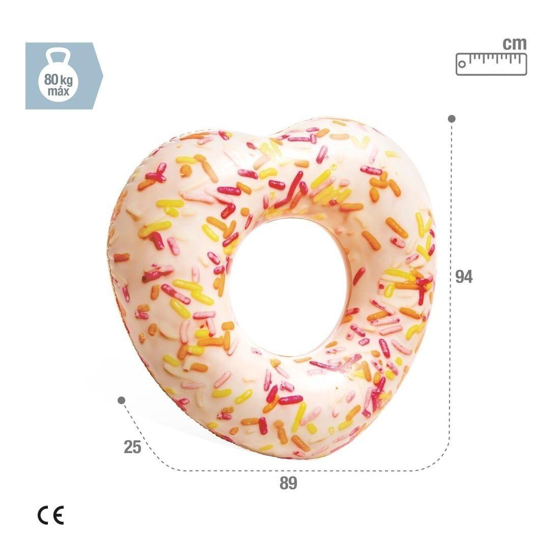 Flotador Inflable INTEX Corazón Donut 89x25x94 cm-3