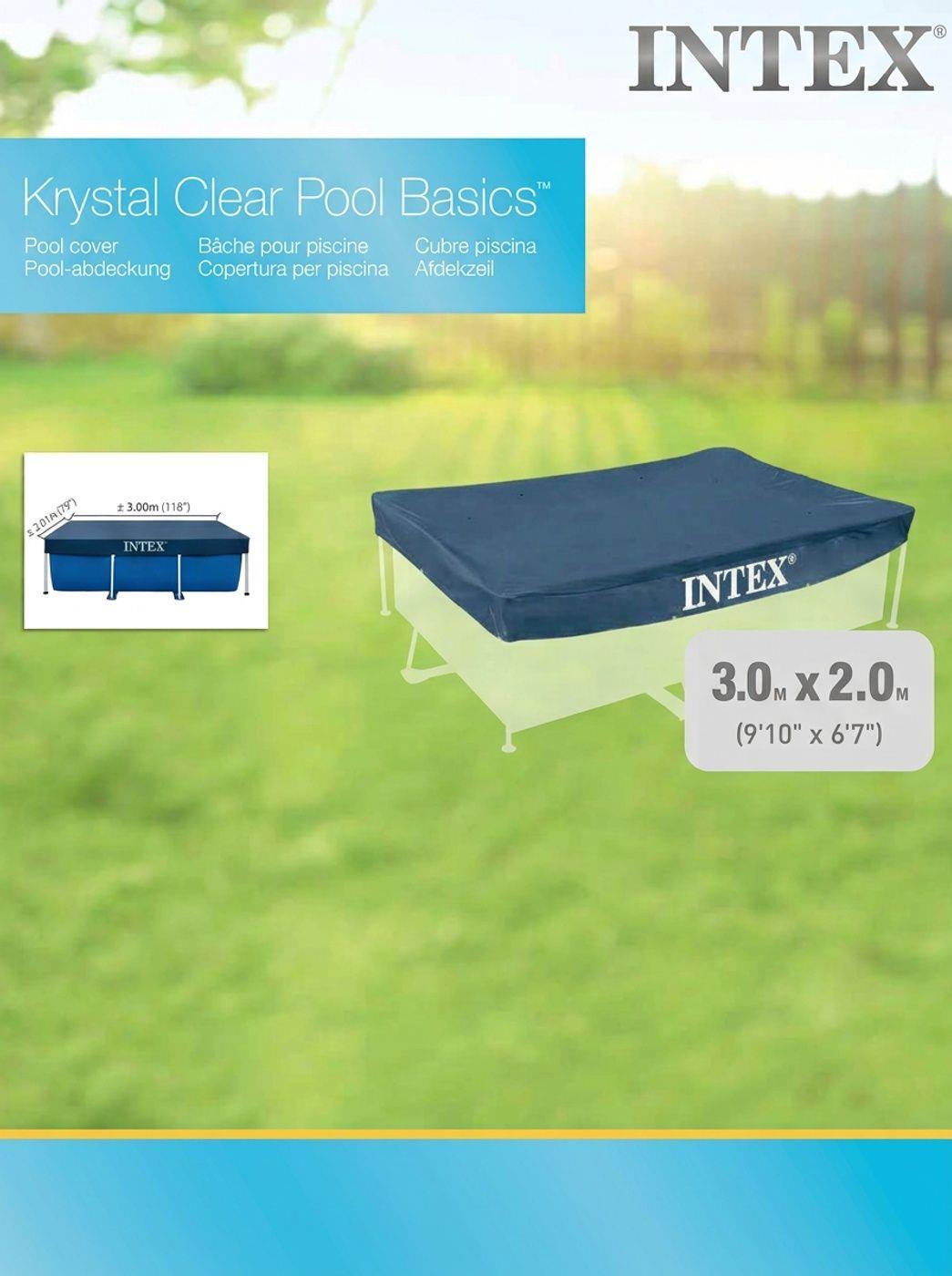 Cobertor INTEX para Piscina Estructural Rectangular, 3 x 2 m.-2
