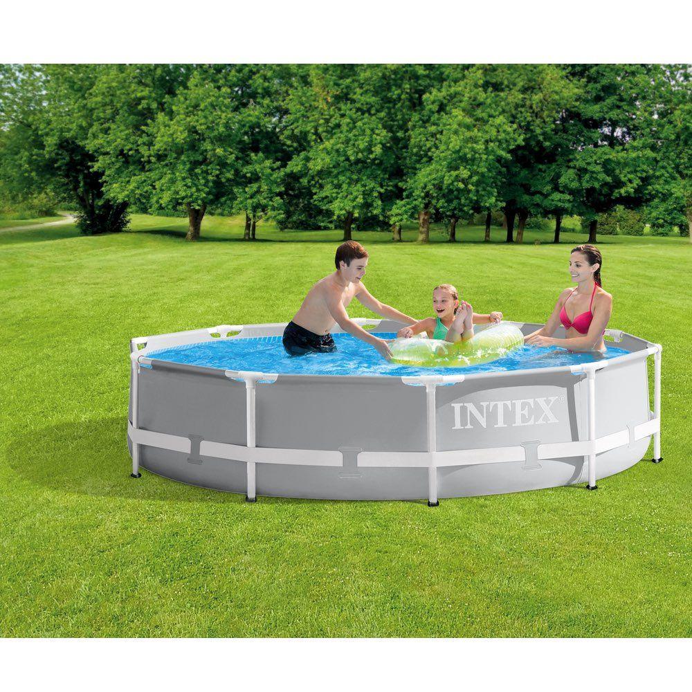 Piscina Estructural Redonda INTEX Prism Frame 305 x 76 cm, 4.485L, con Bomba-1