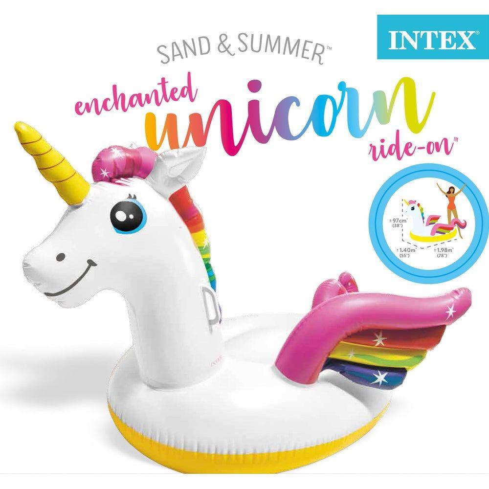 Flotador Inflable Unicornio Montable INTEX 201 x 140 x 97 cm-2