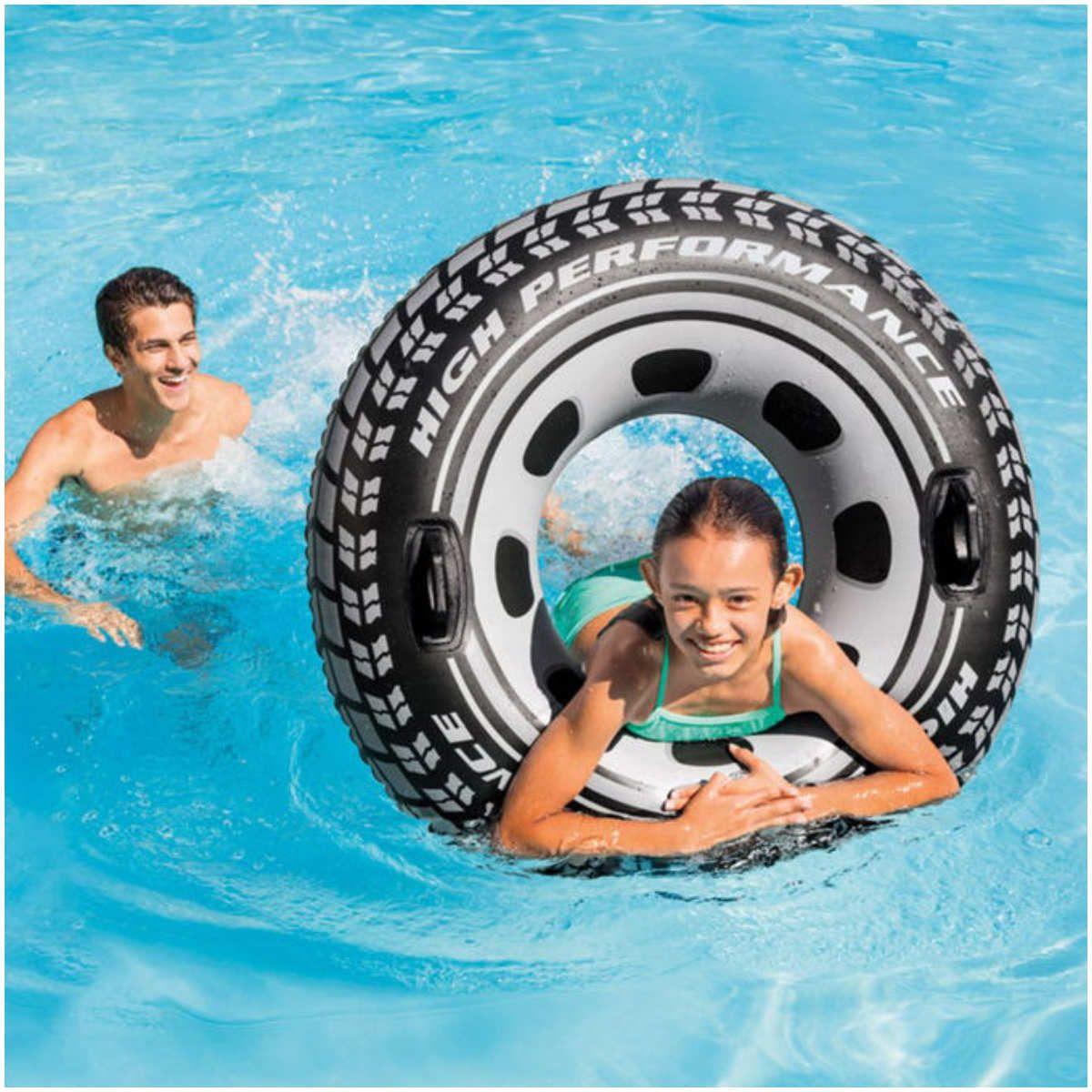 Flotador Inflable Anillo con Asas INTEX Giant Tire Tube 114 cm-2