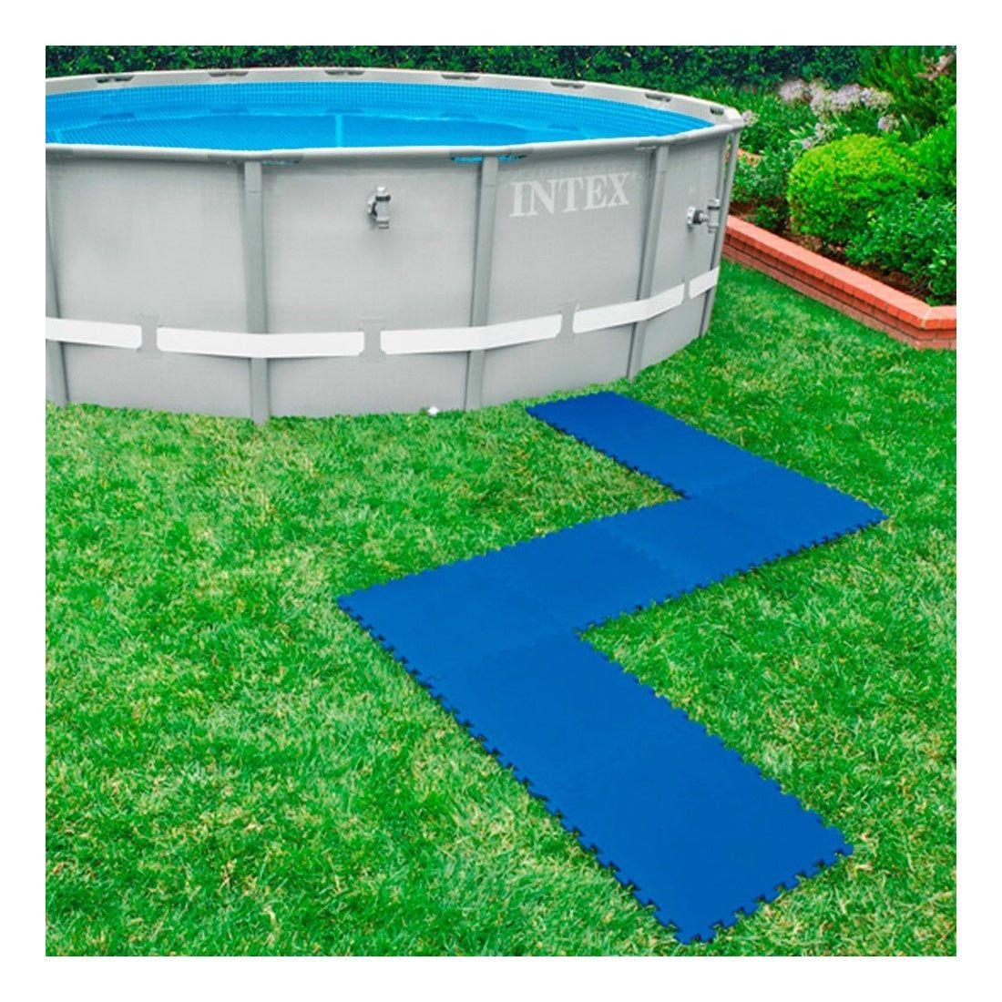 Protector Suelo INTEX para Piscinas 50x50x1cm - 8 Piezas-2