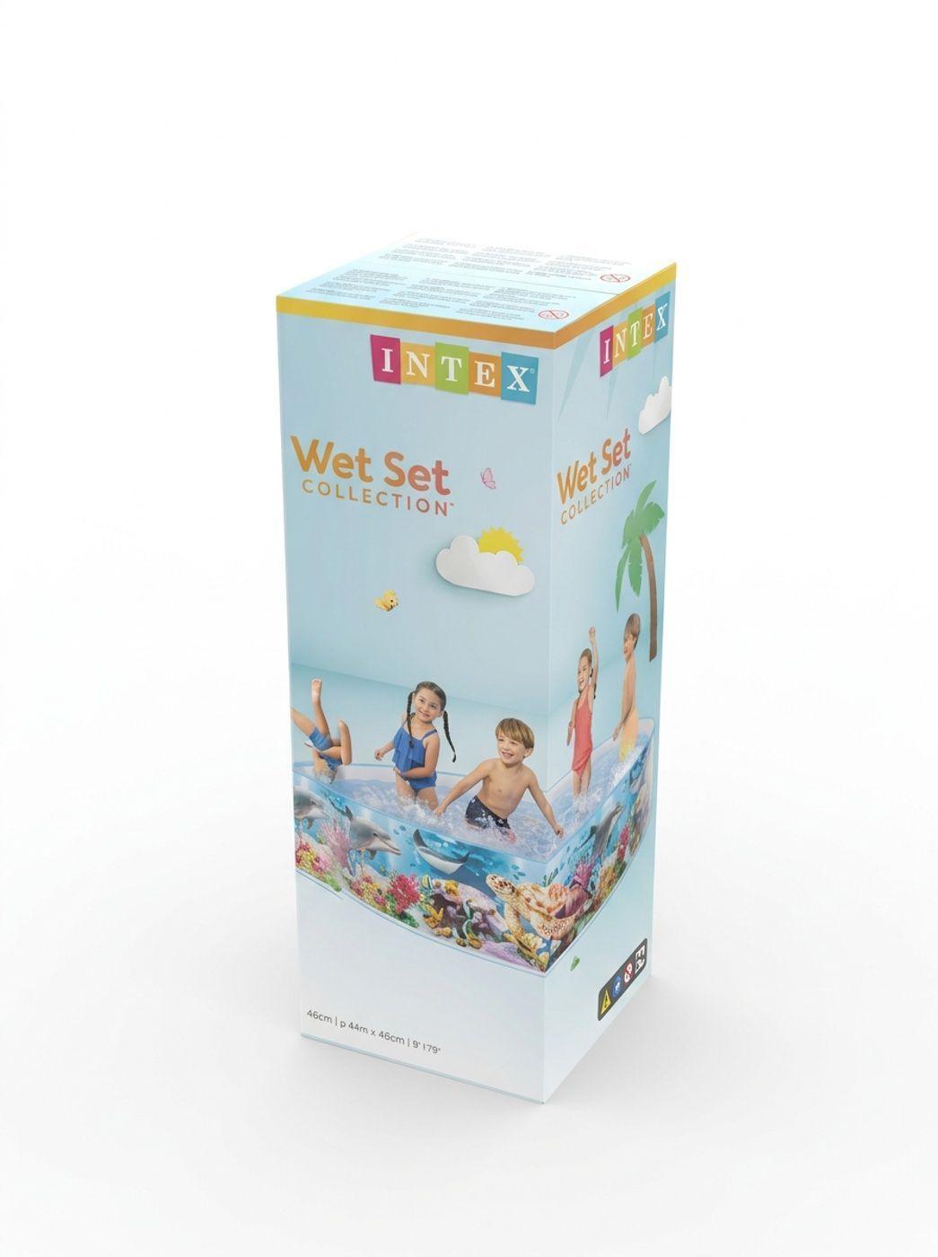 Piscina Semi Rígida INTEX Deep Blue Sea Snapset 244 x 46 cm, 2.040L-3