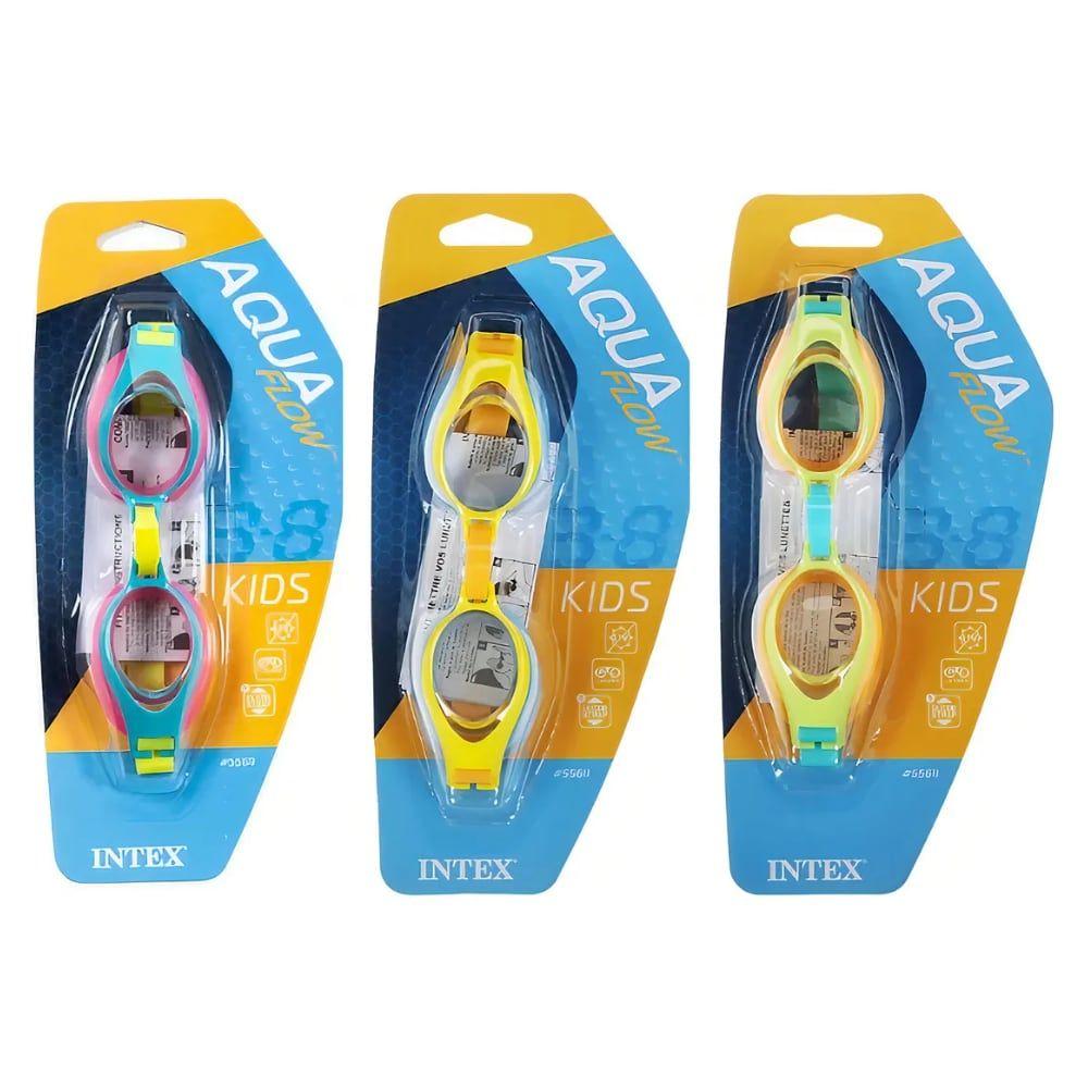 Lentes de Natación Kids INTEX Aqua Flow 3-8 Años-3