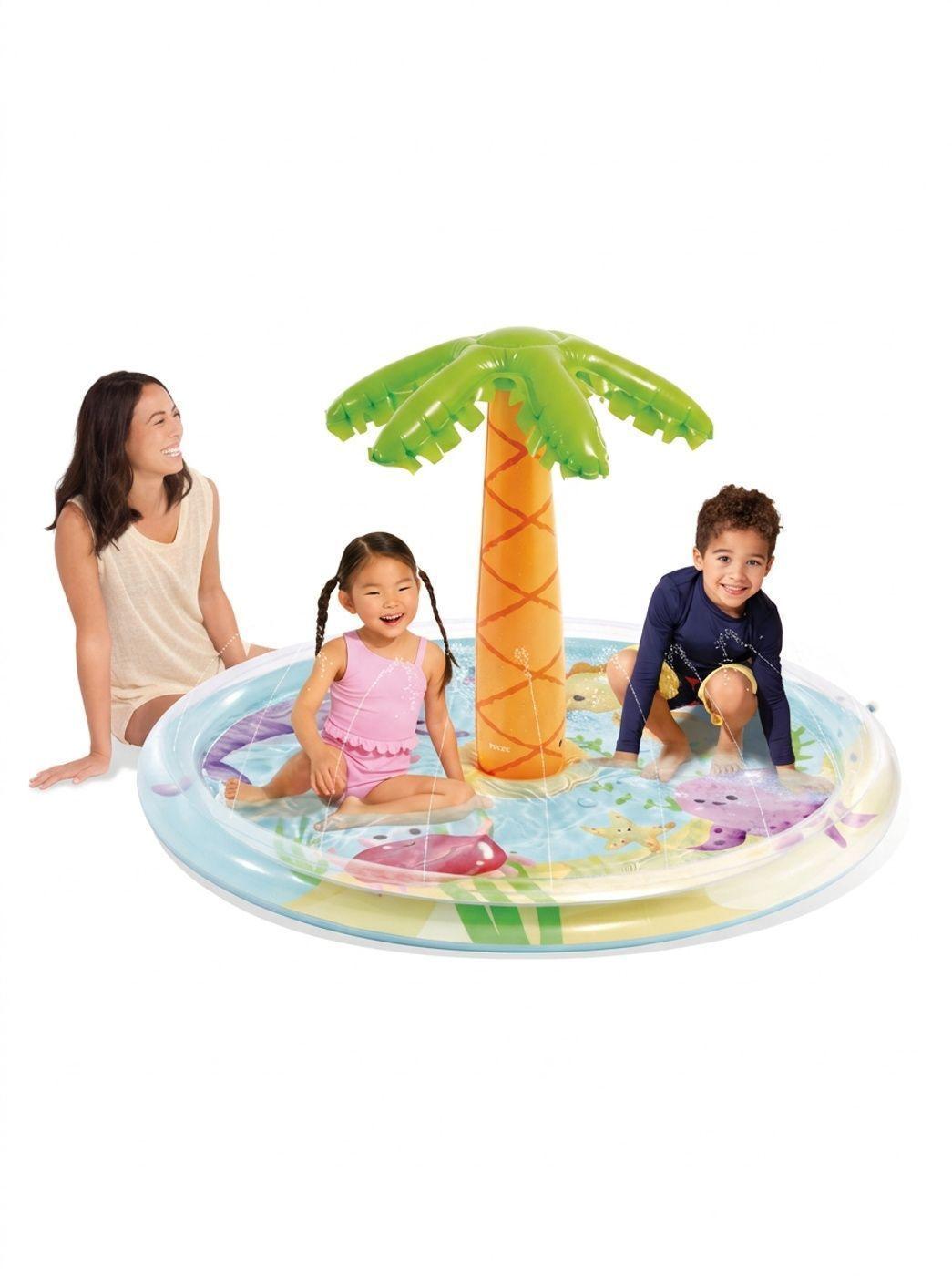 Piscina Inflable INTEX Spray Palmera con Rociador 173 X 104 cm, 166L-3