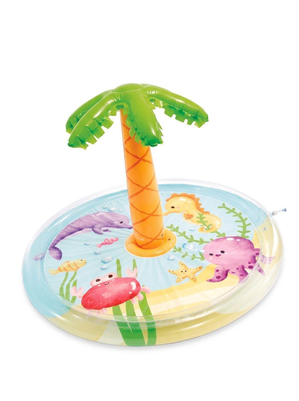 Piscina Inflable INTEX Spray Palmera con Rociador 173 X 104 cm, 166L-5