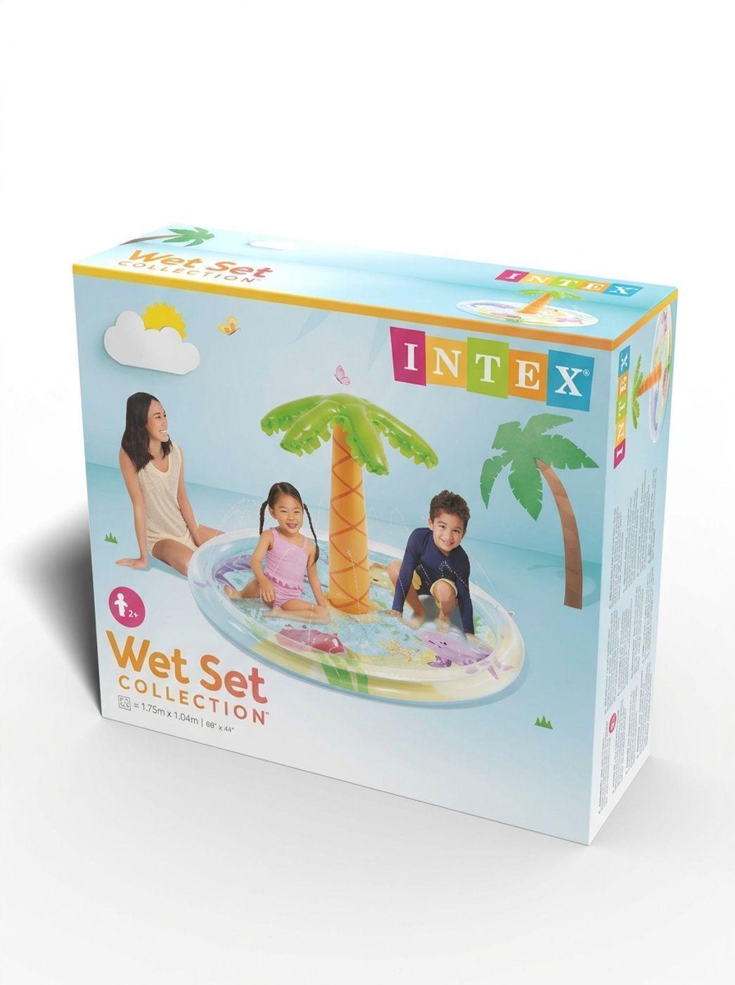 Piscina Inflable INTEX Spray Palmera con Rociador 173 X 104 cm, 166L-6